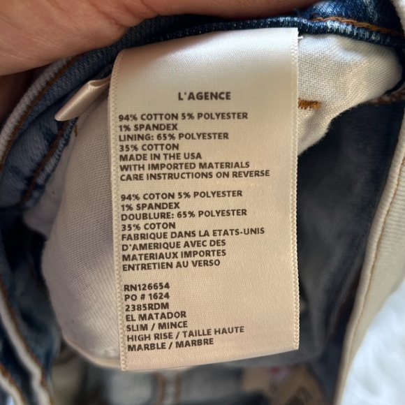 L’agence womans jeans size 26 straight leg - Picture 8 of 9